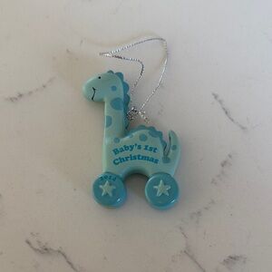 Baby's 1st Christmas Dinosaur Ornament 2014